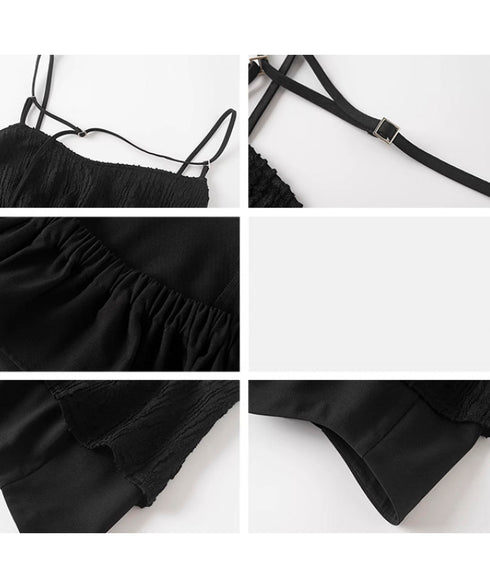 Double Hem Suspender Top